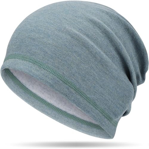 ADVIGO Laufmütze Herren Mütze Damen Klassische Beanie Mütze Elastisch Bequem Mütze Herren Winter Atmungsaktive Sportmütze Fahrrad Mütze für Laufen Skifahren Radfahren Snowboarden Klettern (Grün)