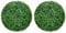 HOMCOM Set of 2 Artificial Topiary Balls, 40cm Faux Boxwood Balls, Hanging Decoration for Home, Indoor, Outdoor, Green