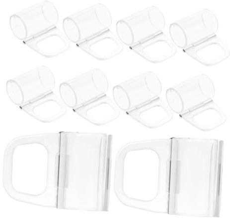 Amosfun 40 STK Rollogriff Rolladenkurbel rolladensteuerung Rolladen Handmontage Volantclips für Jalousien automatisch gardinenstange deko Sonnenschutzgriffe für Rollos Teile für Rollos Abs