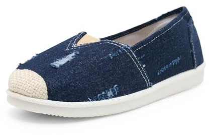 Alexis Leroy Origine Stripe Women's Espadrilles, Blue DENIM, 6 UK