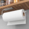 Paper Towel Holder Under Cabinet - Wall Mounted Paper Towel Holder No Drilling, Adhesive Under Cabinet Paper Roll Holder, Silver Kitchen Towel Holder, 31 x 8 x 3.5 cm, Aluminum, Silver