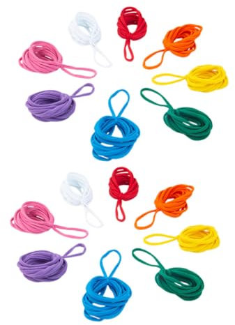 QUMIIRITY 96stücke Teiliges Elastische Webstuhl- Für -bastelprojekte Vielseitige Farbenfrohe Bastelschlaufen Zur Herstellung Von Untersetzern Und Handarbeiten Geeignet Für Junge Mädchen