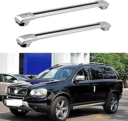 GuGuoZZ Aluminium Dachträger Relingträger für Volvo XC90 2003-2014 Dachgepäckträger für Fahrradträger Dachboxen Oder Als Skihalter