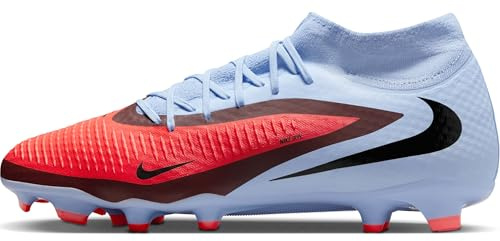 Nike Unisex Phantom 6 High Acad Fg/Mg Football Shoes, Royal Tint/Bright Crimson, 9