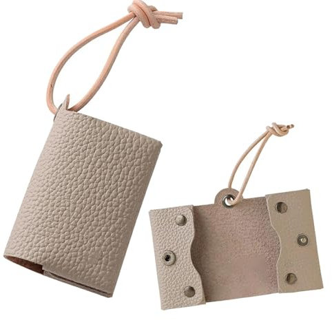 Papierhandtuch-PU-Lederetui, Aufbewahrungsetui für Gesichtspapier - Staubdichter Taschentuchhalter,Schlüssel-Organizer, Reisetasche, tragbare Taschentuchtasche für Familie, Freunde, Kollegen