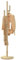 WLIHDB Garderobenständer Garderobe, einzigartiges Design, Kaktus-Garderobe, freistehend, höhenverstellbarer Garderobenständer aus Holz mit 6 Haken Garderobenständer Für Den Flur(White)