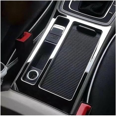 Centrale Interni Decorazione Per VW Per G&olf 7 MK7 7.5 MK7.5 2013-2019 LHD Decorazione Automatica Del Pannello Portabicchieri Per Auto(Nero)