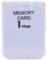 Memory Card 1MB Memory Card for One White Color Compatible with PS1 Games