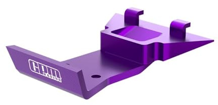 GPM Aluminium 7075 Alloy Front Skid Plate Bumper for LOSI 1:24 Micro-B 2WD Buggy RTR-LOS00007 / 1:28 Micro-T 2S 2WD RTR Stadium Truck-LOS-1392 Upgrades - Purple