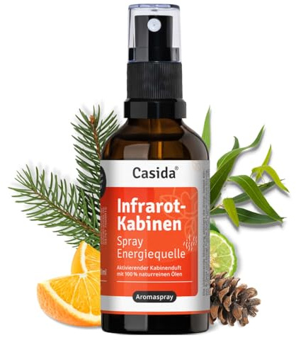 Casida Infrarotkabinen Spray Energiequelle – Kabinenduft naturrein – 50 ml