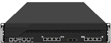 ANDAQI 2U Firewall Appliance Dual Hot Swappable Power XEON Server with IPMI, PFSense, Mikrotik, OPNsense, VPN, Dual E5 2699 V4 CPU, RJ70, C612, 10 x LAN, 2 x SFP+, 64G RAM, 256G SSD