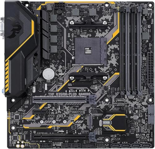 desktop motherboard Fit For ASUS TUF B350M-PLUS GAMING AMD B350 AM4 Motherboard Support Ryzen 5 5600X 5500 7 5800X3D 5700X CPU DDR4 M.2 HDMI Micro ATX