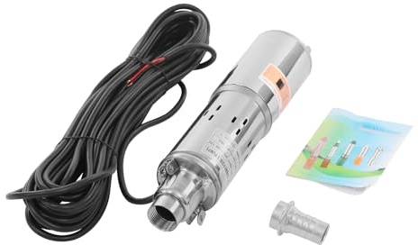 Pompa sommersa per pozzi profondi, altezza di portata 30 m, pompa sommersa Deep Well portata 1,2 m³/h, pompa dell'acqua in acciaio inox 180 W, pompe a immersione in acciaio inox 17 m, per giardini