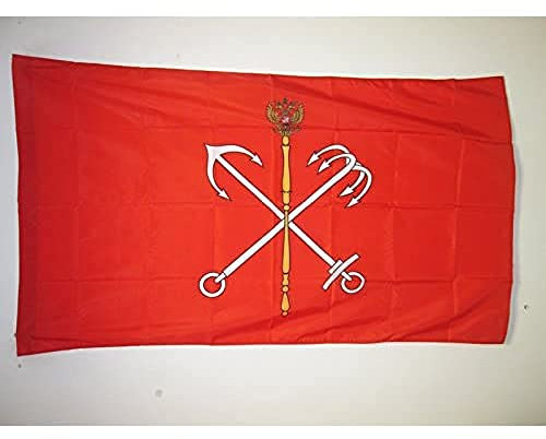 AZ FLAG - Flagge Sankt Petersburg - 90x60 cm - Leningrad Fahne 60 x 90 Cm Scheide Für Mast - Flaggen