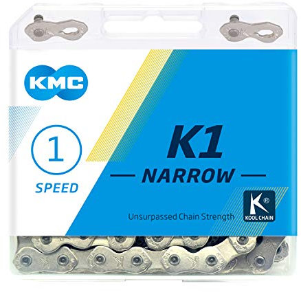 KMC Unisex's K1 Narrow Chain, Silver, 100 Link