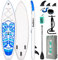 FunWater Stand Up Paddling Board Aufblasbar SUP Paddleboard für Erwachsene Standup Paddel Zubehör mit Verstellbares Paddel, Pumpe, Rucksack, Leine