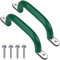 SELEWARE Haltegriffe aus Metall 245 mm Sicherheitsspielgriffe Handläufe, Handgriffe für Griffe Zubehör Draußen Spielzeug Baumhaus Spielhäuser, Playground Swing Set Safety Zubehör Griffe 2 Stück
