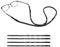 MoKo Einstellbare Brillenhalter, [4 Pack] Universal Fit Seil Sport Sonnenbrillen Retainer, Unisex Sonnenbrille Bügelbrille Halter für Männer, Frauen - Schwarz