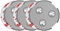 SAVS RMAX-60 Magnethalterung Rauchmelder Magnethalter 60mm - 3 Stück Set - Magnetbefestigung für Feuermelder - Brandmelder Magnetplatten Halterung - Magnet Befestigung Selbstklebend mit Klebepads
