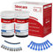 Blood Glucose Test Strips 50pcs & Lancing Devices, Only for Sinocare Safe AQ Smart Glucometer or Safe AQ Voice Glucometer