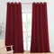 PONY DANCE Thermovorhang gegen Hitze Wohnzimmer Gardinen mit Ösen 2er Set H 300 x B 140 cm Verdunkelungsvorhang Rote Vorhänge Blickdicht Thermal Curtains for Bedroom