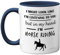 Stuff4 Horse Gifts for Women Men - in My Head I'm Horse Riding - Riding Gifts for Lovers, Mugs Girls, Rider 11oz Ceramic Dishwasher Safe Navy Handle Mugs Cup