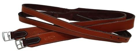 Lussoro Allzweck-Steigbügel, Leder, Sprung- und Dressur-Styles (hellbraun)