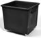 Horison Industries 185L Mobile Plastic Bin, Glass Bottle Recycling Bins, Mobile Containers, Bottle Skips for Home Bar, Outdoor Bars and Hotels - 670x620x615mm Truck Containers - Black Bin