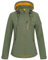 Damen Softshelljacke mit abnehmbarer Kapuze Übergangsjacke Windbreaker #ankerglutfreude, oliv, 40