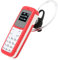 Mini Téléphone Portable, Petit Numéroteur de Casque Bluetooth pour Téléphone Portable avec Prise en Charge du Crochet d'oreille SIM Mp3, 2G dans Le Monde Entier 0,66 Pouces (Rouge)