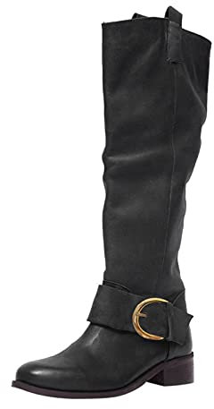 Stivali Alti Fashion Stivali Stivaletti da Donna Stivali Estivi Donna Bassi in Pelle Stivali Donna Invernali Bianco Nero Zip Stivali Espadrillas Donna Zeppa Lacci Sandali Uomo Pelle a-Nero 41