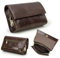 Herren Organizer aus echtem Leder Clutch Portemonnaie für Herren, große Kapazität mit Anti-Diebstahl-Schloss Reisepass Portemonnaie Telefonhalter Handtasche mit Handschlaufe Vintage
