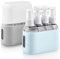Flintronic Reiseflaschen Set, 50 ML 4 in 1 Reiseflaschen, Reiseflaschen zum Befüllen, Auslaufsicher Nachfüllbar Portable Reise Container, mit Etikett, für Shampoo, Conditioner, Kosmetik, Duschgel