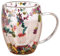 Double Wall Coffee Mug,Dried Flower Double Wall Glass Mugs with Handle,350ml Glass Anti-Scalding Creative Coffee Cups for Hot Beverages, Tea Or Coffee (Everlasting Flower)