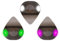 JIZZU Gitarren Plektrum LED, 3 Stück LED Plektren Gitarre, Gitarre Plektrum Glow, Leuchtendes Plektrum, LED Plektren Gitarre für Musikliebhaber, Gitarrenanfänger