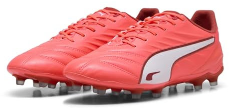 PUMA King Pro FG/AG, Zapatillas de Fútbol Unisex Adulto, Glowing Red Puma White Red Fire, 40 EU