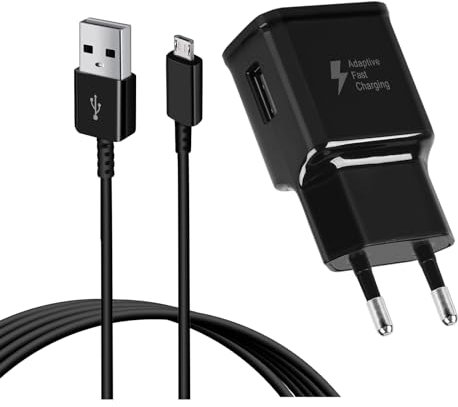 USB Ladegerät Stecker, Schnellladegerät Netzteil mit Micro USB Ladekabel High Speed Android Handy Schnellladekabel für Samsung Galaxy S7 S6 S5 S4 J7 J5 Note 5, Huawei P Smart, Redmi, Nokia, Kindle
