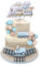 Cheereveal Zug Kuchen Dekorationen für Jungen, Vintage Retro Bälle Zug Waggon Track Cake Topper 2. Zweiter Geburtstag Verkehr Transport Themenparty Dekoration Zubehör