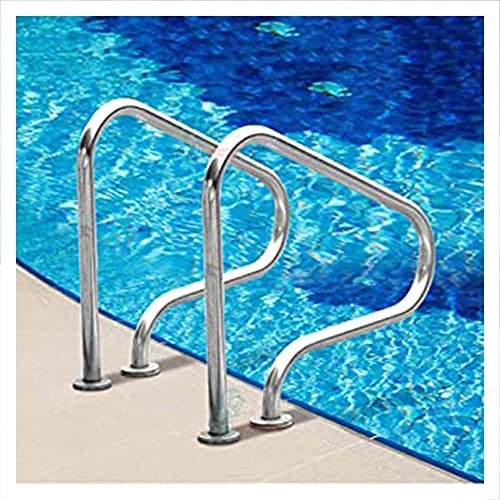 TQVLNMCR Corrimano per Piscina 31,5X31,5 Pollici Corrimano in Acciaio Inossidabile 304Hiera per Piscina Prodotti Di Sicurezza in Acciaio Inossidabile 304 per Piscina Interrata, 2 Confezioni