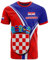 YuanDiann 2024 Coppa Europa Germania Magliette di Calcio Croazia Fan Sportivi Casual Uomo Donna Bambini Stampa Bandiere Nazionali Manica Corta Asciugatura Rapida Traspirante Fanshirt Top, 10#, L