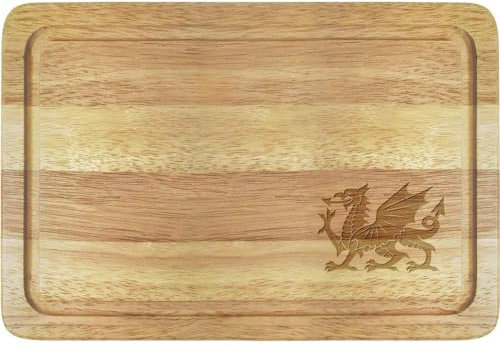 'Welsh Dragon' Wooden Chopping/Cutting Board (WB00078829)