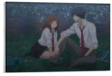 YOUMAN Animationsposter Blue Spring Ride Japan, Animationsposter, Leinwand, Wandkunstdruck, Poster, Foto, Gemälde, Poster, Raumdekoration, 20 x 30 cm