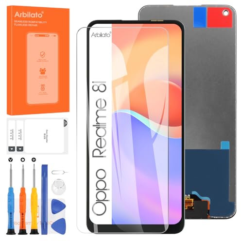 Arbilato - Pantalla LCD para Oppo Realme 8i / 9i / A96 4G, LCD pantalla táctil reemplazo digitalizador completo kit RMX3151 RMX3491 CPH2333