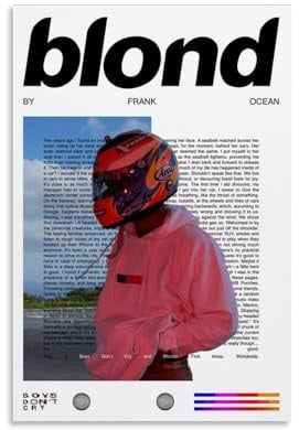 Frank Ocean Blonde AlbumArt Bilddruck, moderne Familie, Schlafzimmer, Dekoration, Posterdruck, Wohnzimmer, Ästhetik, Leinwand, Wand, Jugendliche, Mädchen, Schlafsaal, Dekoration, ungerahmt, 30 x 45 cm