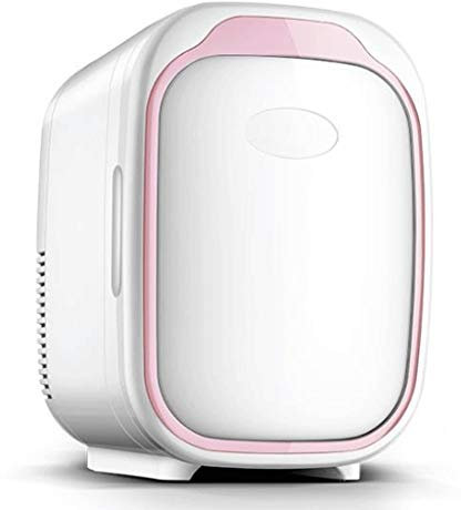 BWCKMTSC Mini Frigorifero 6L Frigorifero a Singolo Porta con Frigorifero con congelatore a Doppio Scoperto Multiuso per Camera da Letto, Ufficio, Auto, dormitorio (Colore: Rosa) (Rosa)