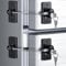 2 Pack Refrigerator Locks with Keys for Kids, Toddlers and Adults, Self Adhesive Child & Baby Proofing Fridge Latch for Fridge, Cabinets and Drawers, Oven, Windows (UK-Patent) (2 Pack Black)