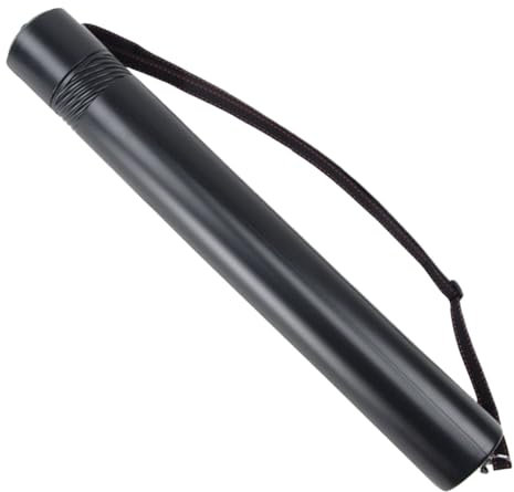 Posterrolle, Transportrolle Zeichenrolle Schwarz Erweiterbar, Ausziehbare Kunststoffröhre Zur Aufbewahrung Von Plänen, Posterrolle Dokumentenrolle, Dokumentenröhre Mit Tragegurt Für Künstler, 50-90cm