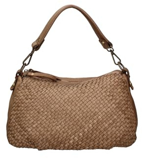 Gave Lux Schultertasche für Damen aus echtem Leder Made in Italy 31 x 18 x 12 cm GLX22780023FBG-PARENT