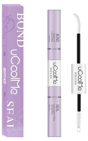 uCoolMe Lash Bond and Seal Waterproof for Lash Clusters 144Hours Long-Lasting Non-Irritating(White Bond,10ML)