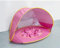 Tente de plage pour bébé - Tente de piscine pop-up portable - Abri solaire - Protection UV - Avec sac de transport (rose)